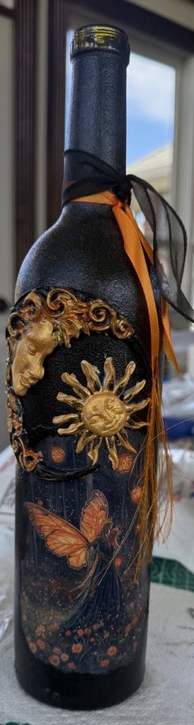 Fairy Sun Moon Black Orange