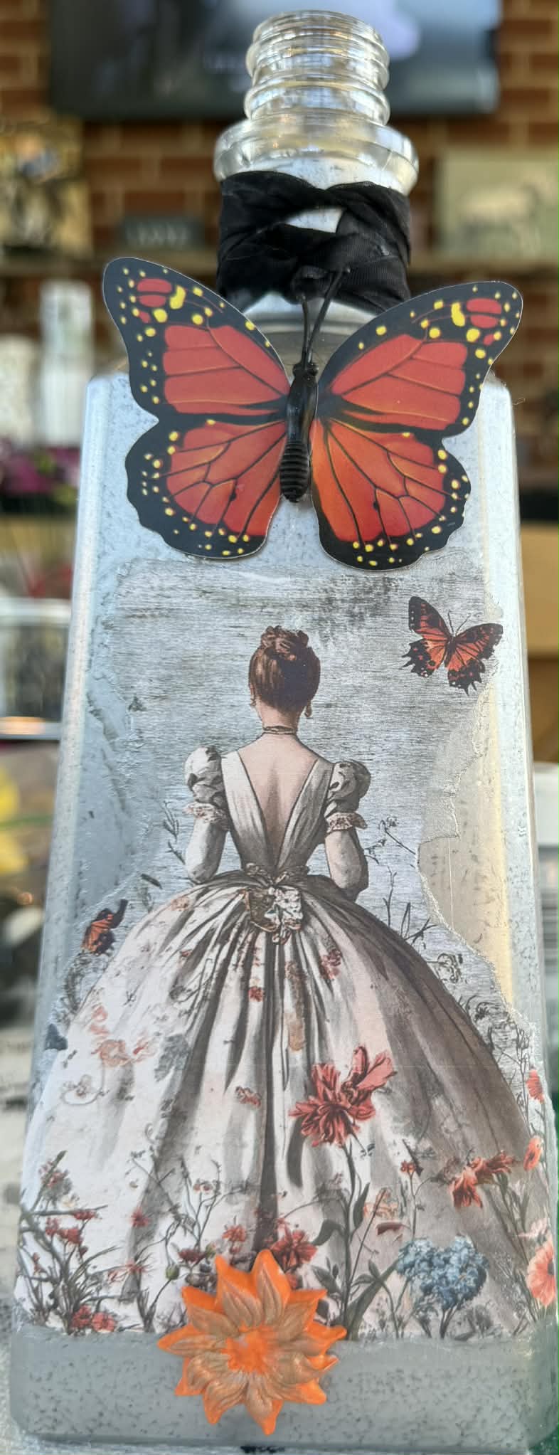 Butterfly Silver and Orange