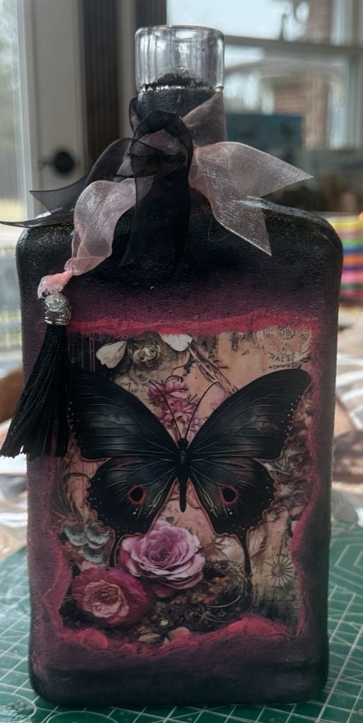 Butterfly Black and Magenta